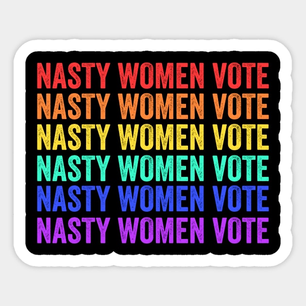 Nasty Women Vote Sticker by Laevs